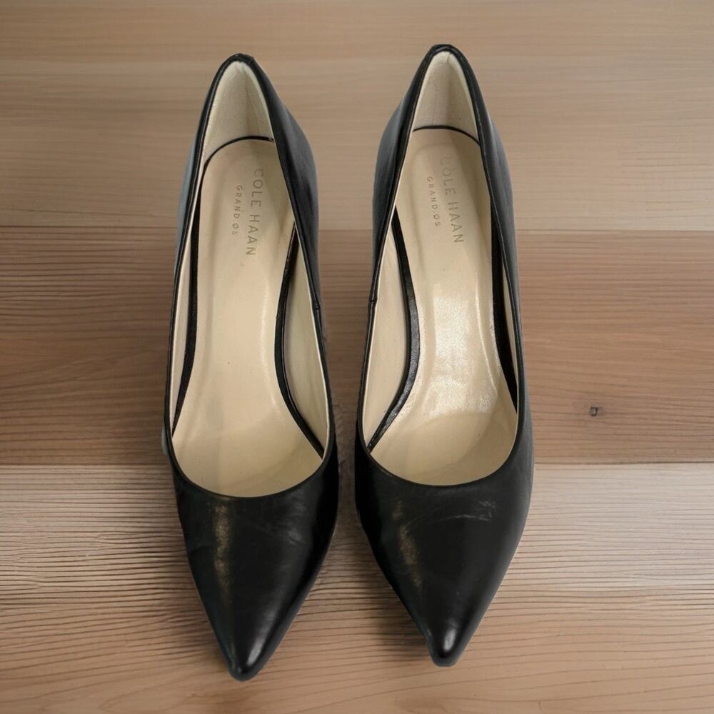 Cole Haan Abigail Grand Black Leather Pumps Women’s Size 6.5B – Comfort Grand.OS
